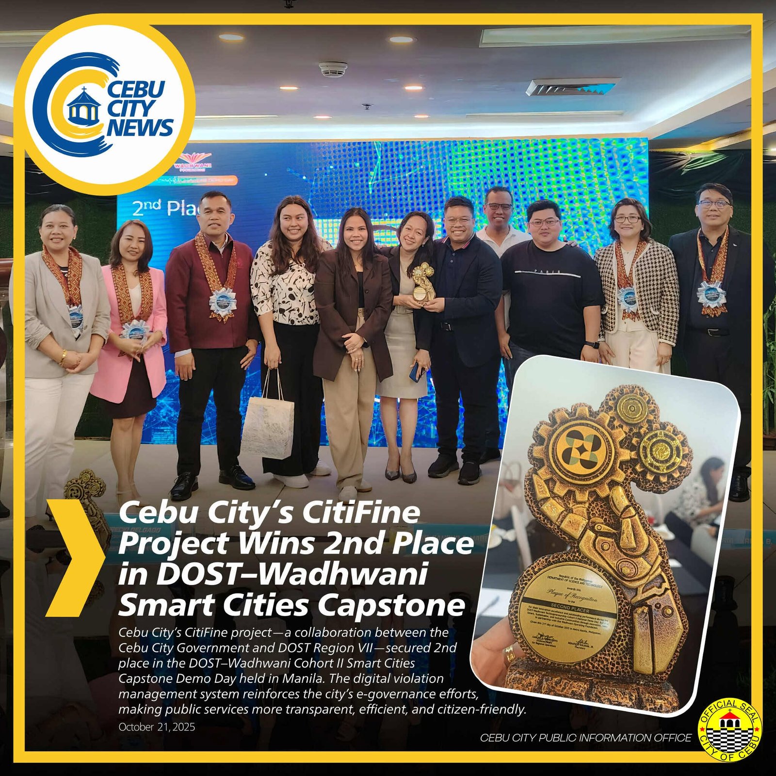 CitiFine Project – National Recognition in Smart Cities Innovation